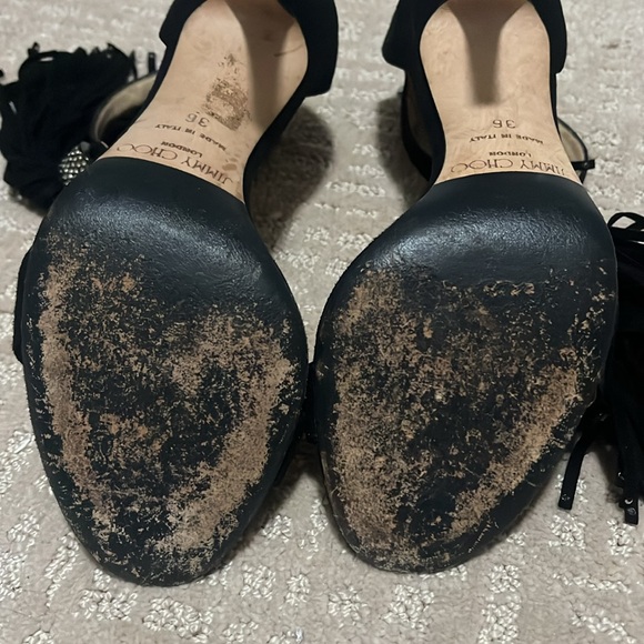 Jimmy Choo suede fringe stilletos - Picture 5 of 5